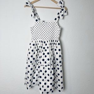 oscar de la renta girl polka dot dress size 10